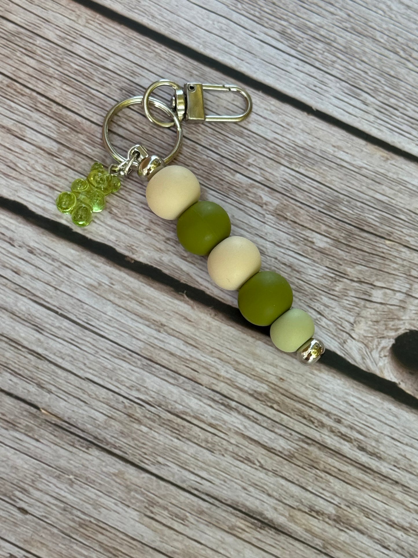 Olive Oasis Silicon Keychain