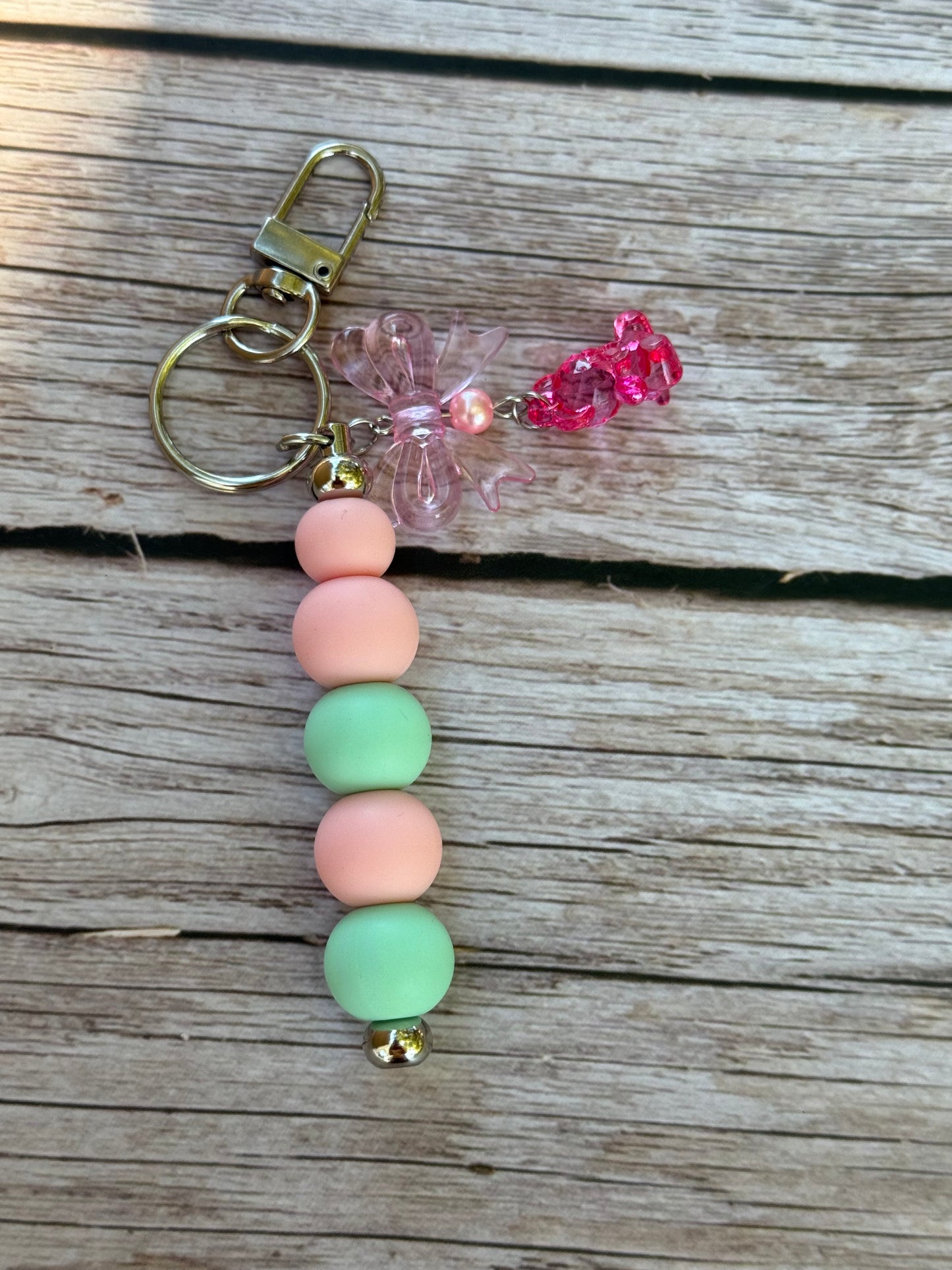 Sweet Cotton Candy Silicon Keychain