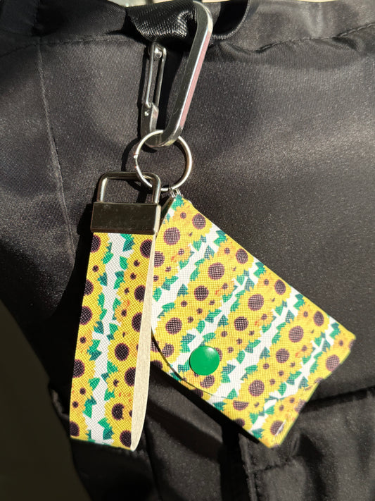 Sunshine Snap Keychain Wallet & Wristlet set