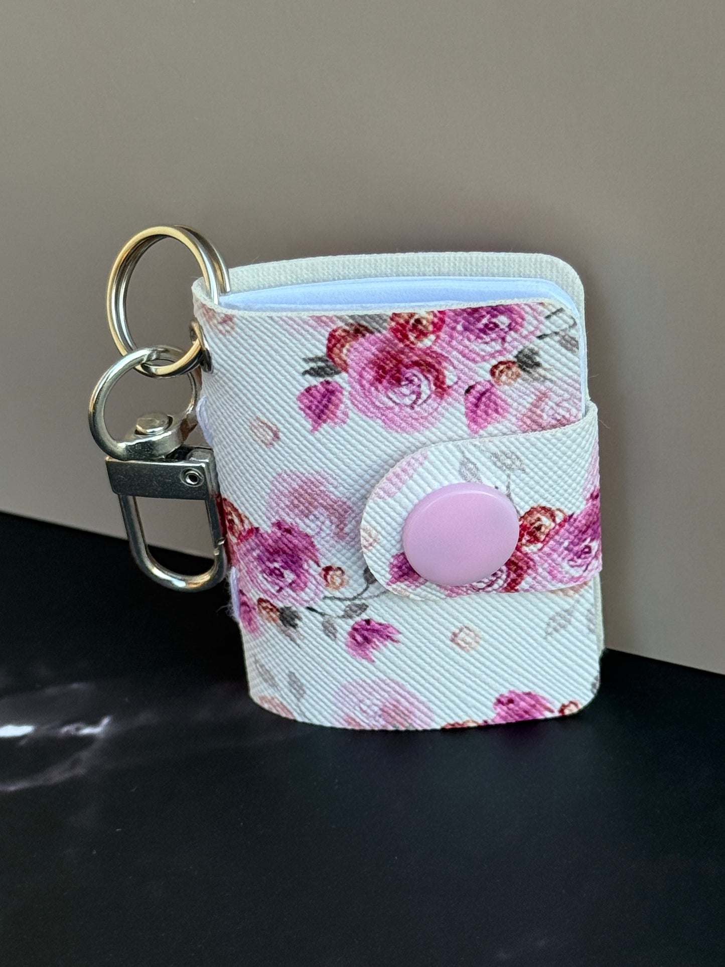 Rose Whispers Keychain Notebook