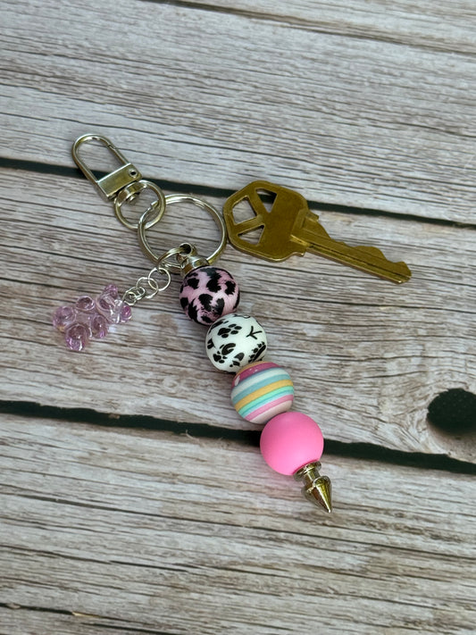 Sugar Safari Silicon Beaded Keychain
