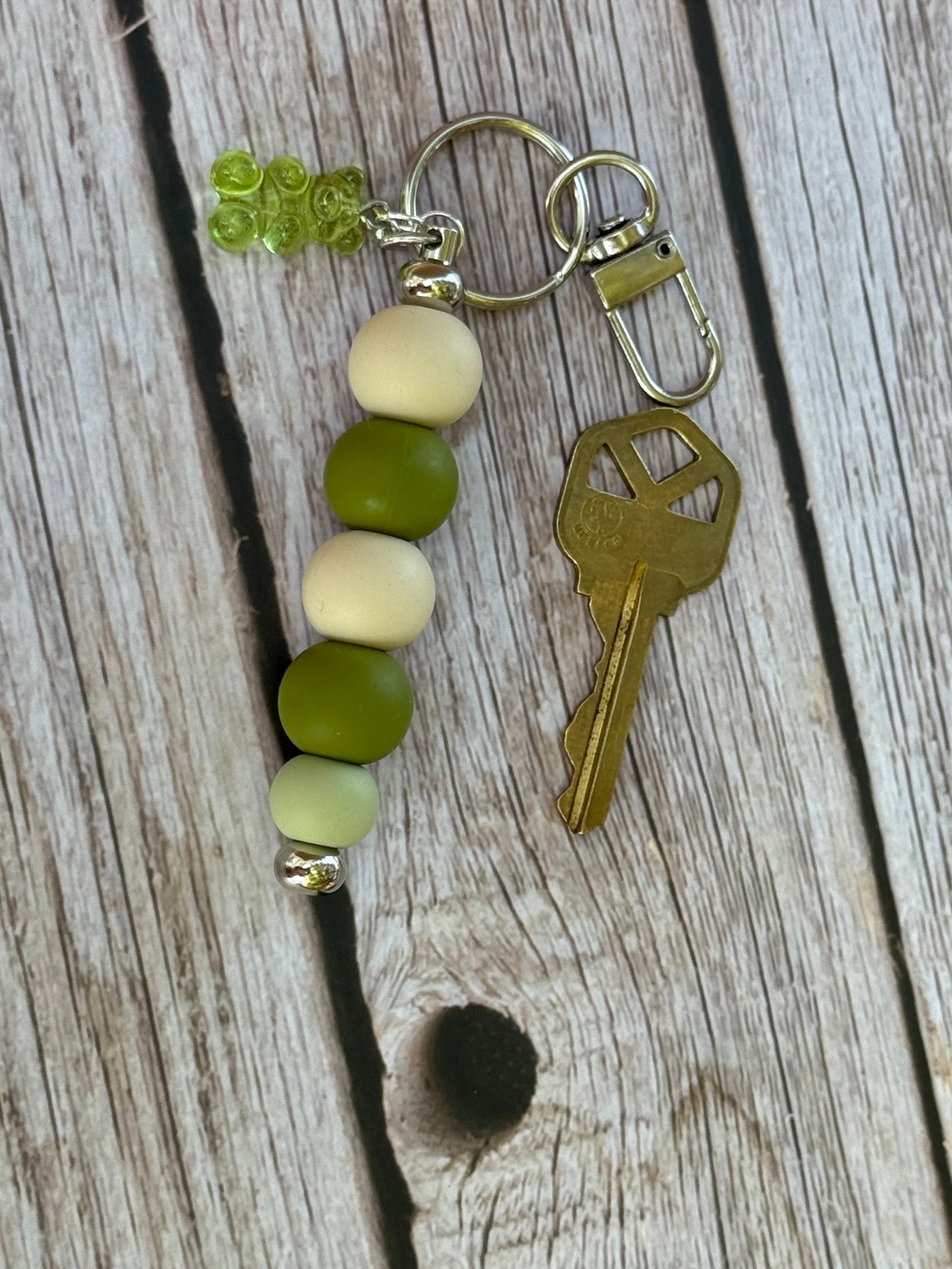 Olive Oasis Silicon Keychain