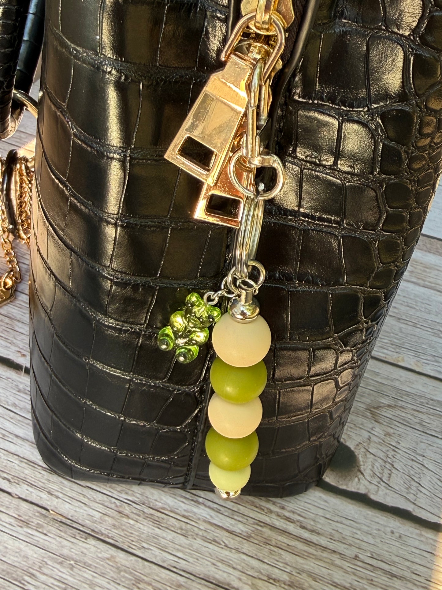 Olive Oasis Silicon Keychain