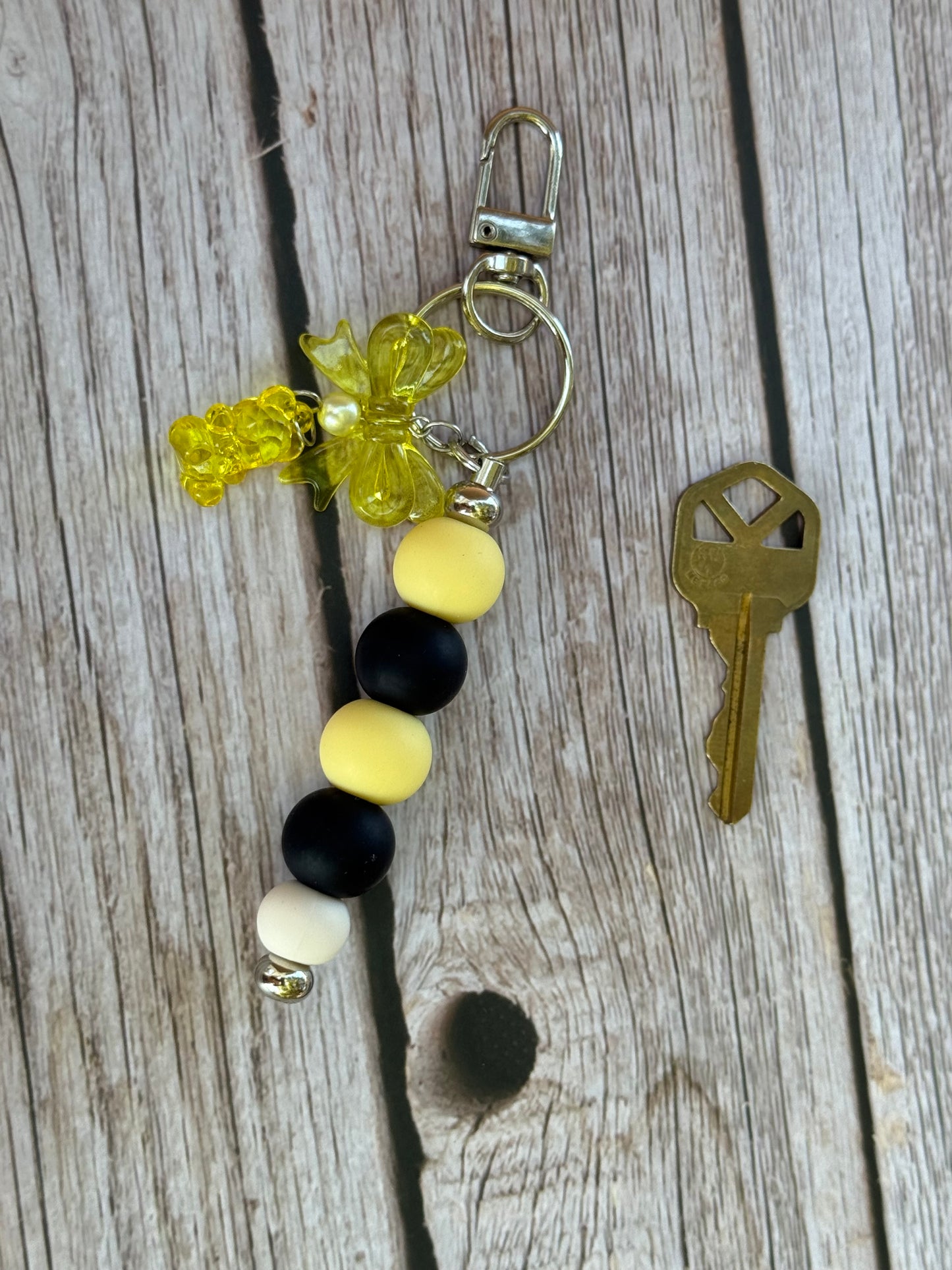 Bumblebee Silicone Keychain
