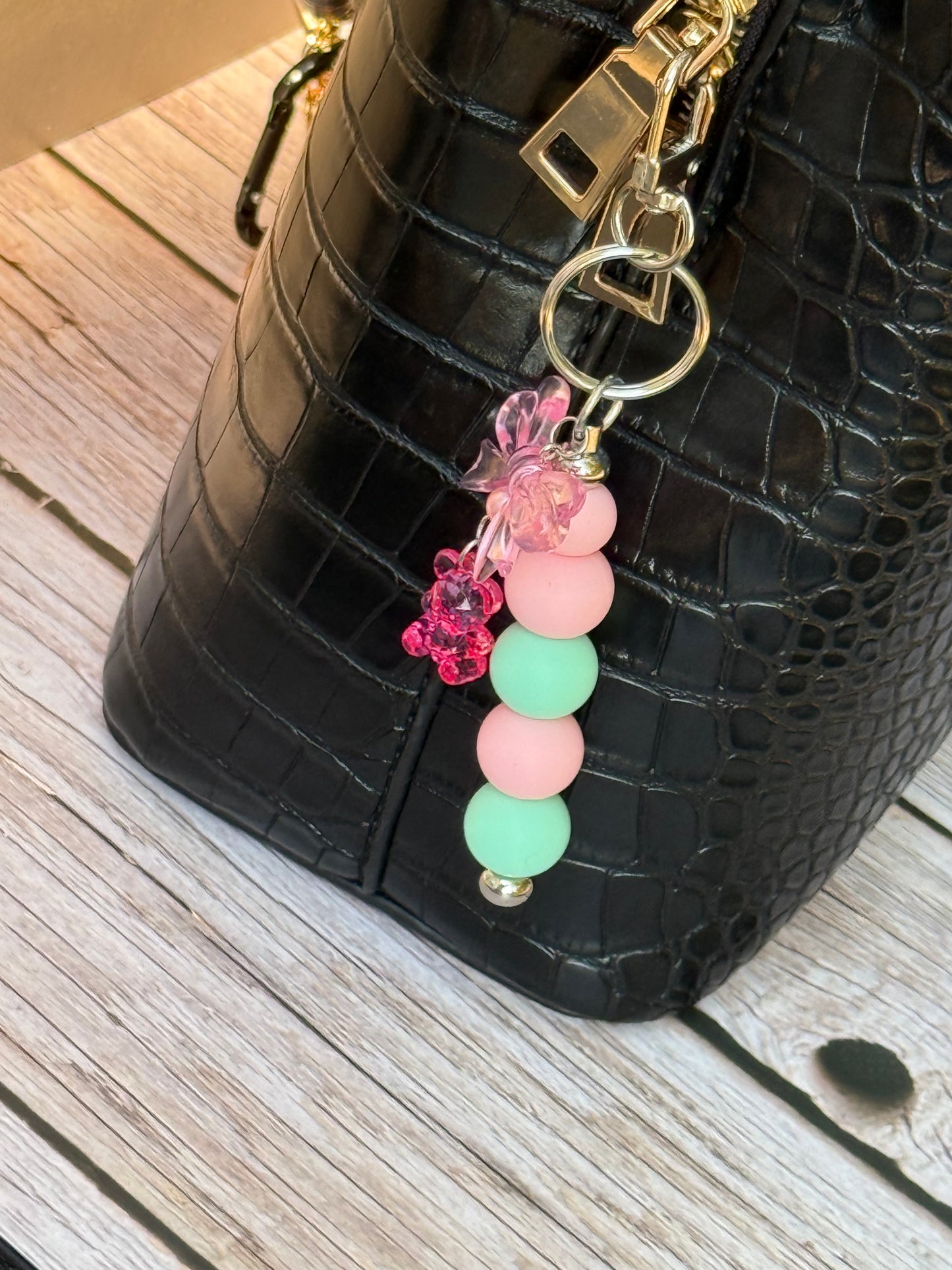 Sweet Cotton Candy Silicon Keychain