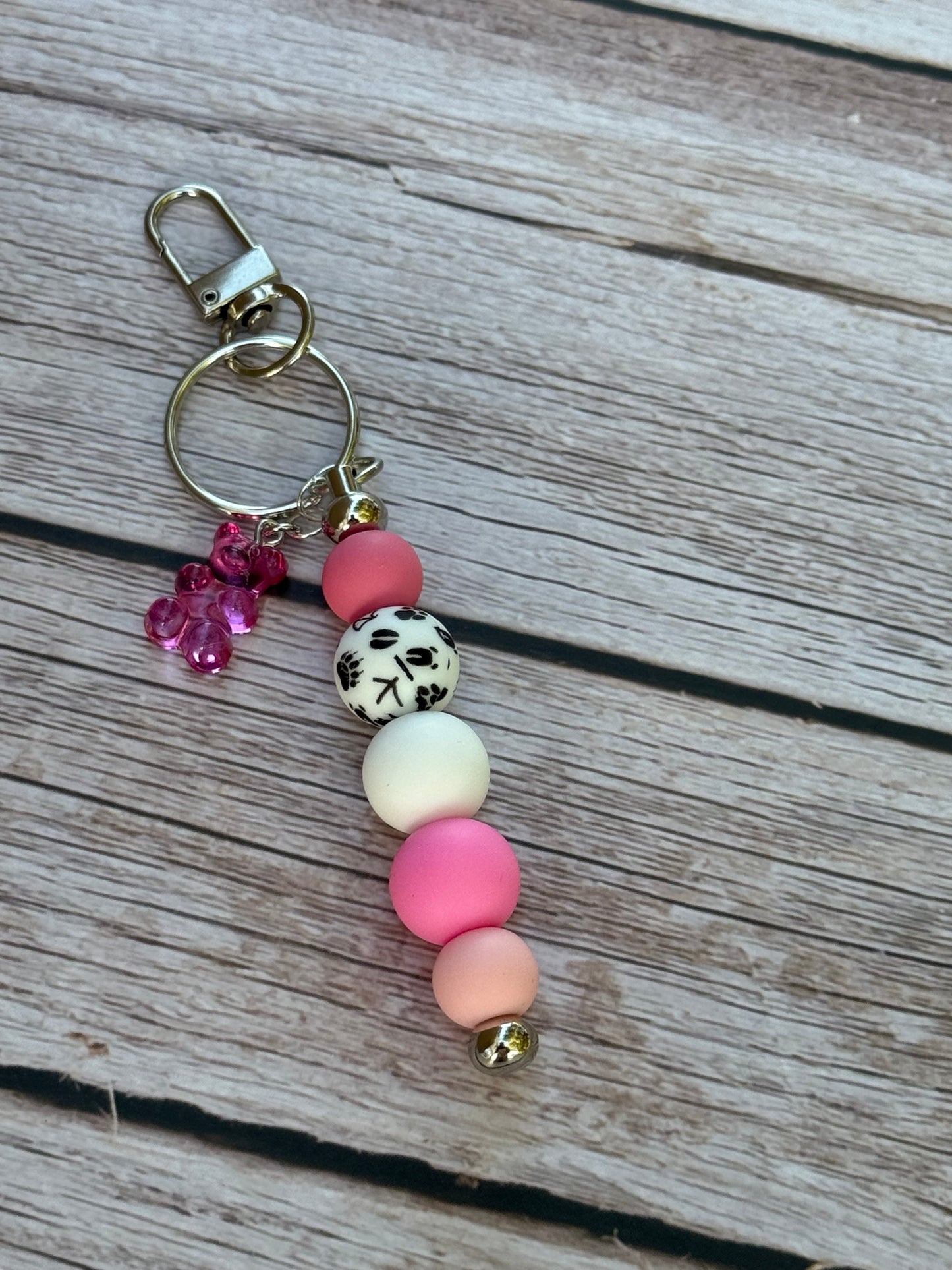 Petal Paws Silicon Keychain