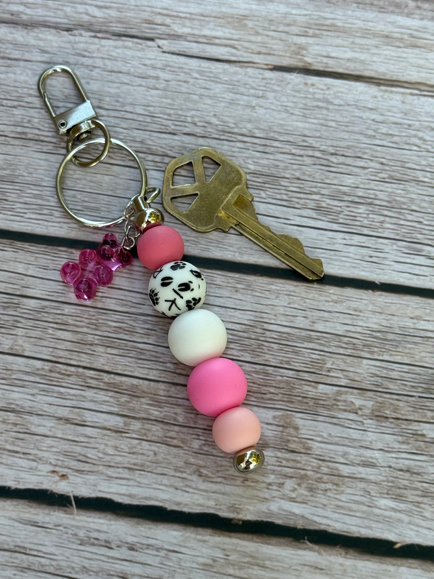 Petal Paws Silicon Keychain