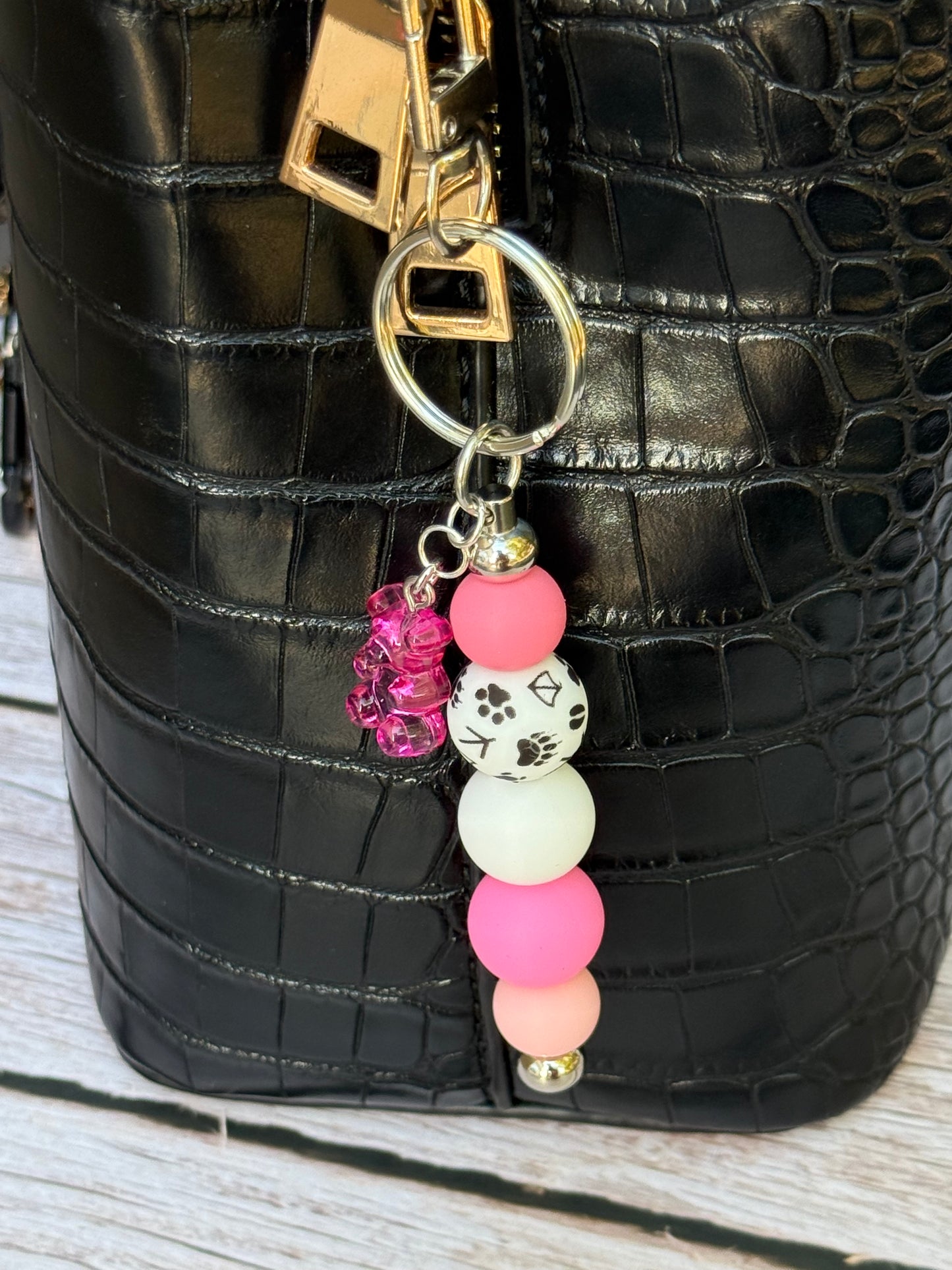Petal Paws Silicon Keychain