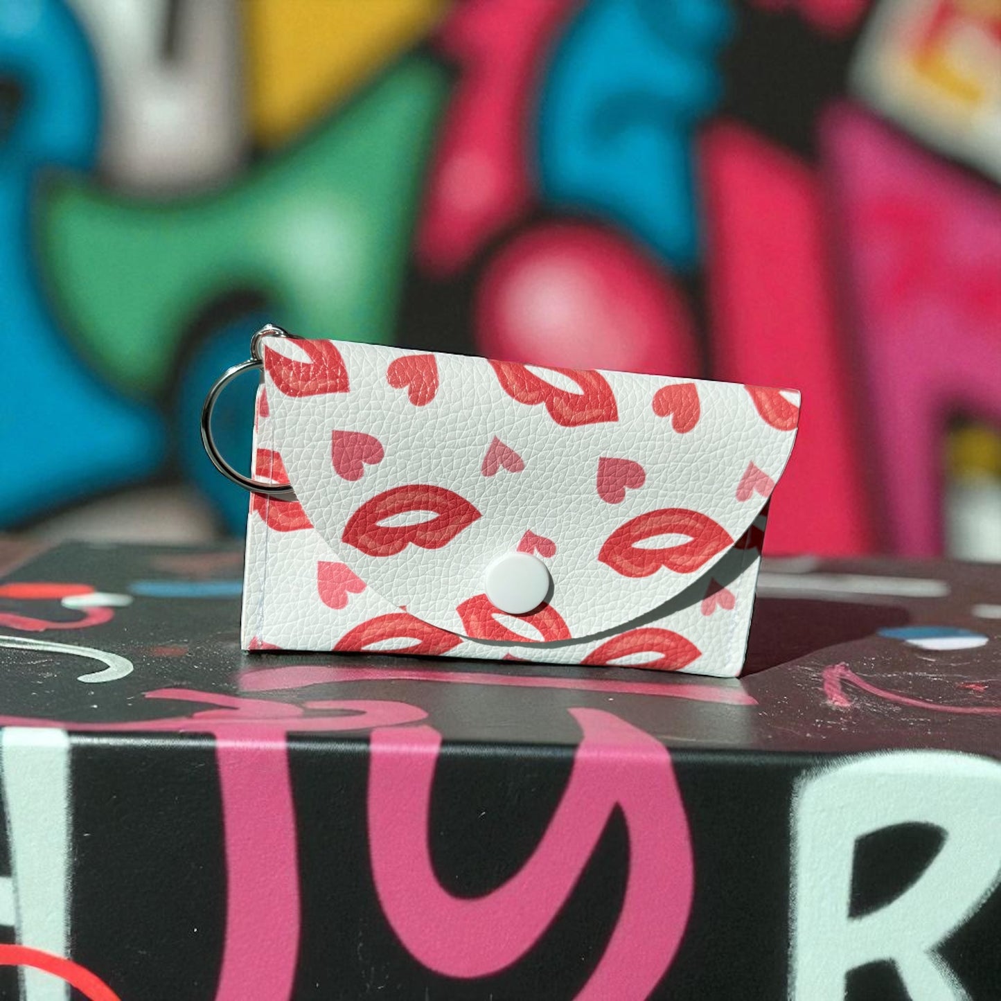 Kisses with Love Keychain Wallet