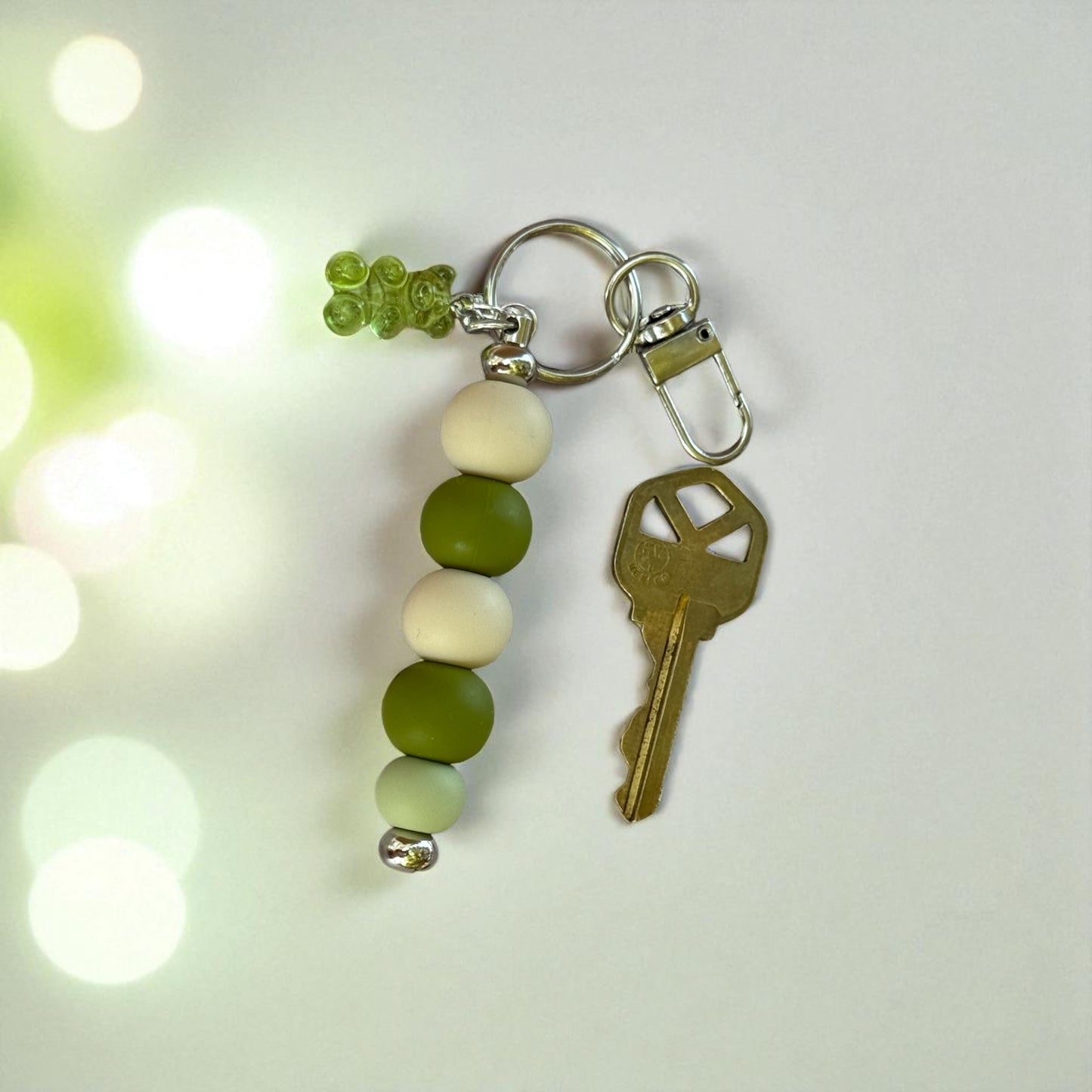 Olive Oasis Silicon Keychain