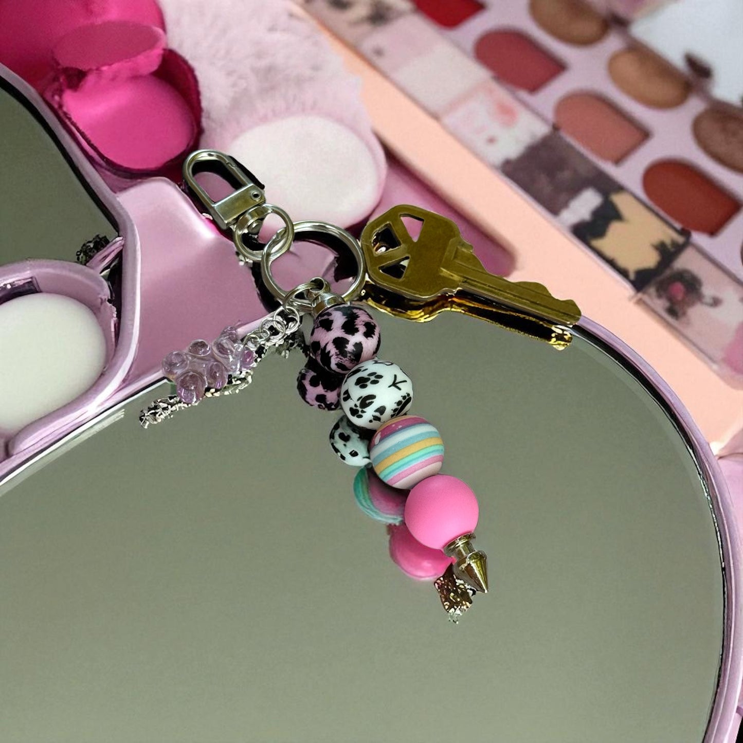 Sugar Safari Silicon Beaded Keychain